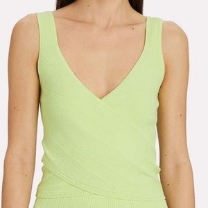 Jonathan simkhai Jada knit crossover top L NWOT